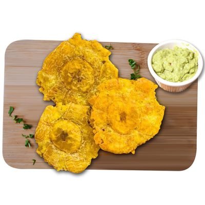 PATACONES WITH GUACAMOLE